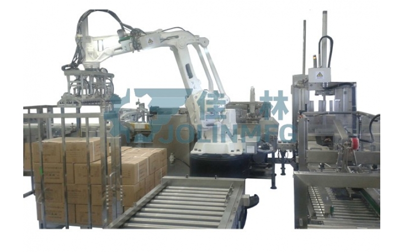 High productivity industrial robot palletizer